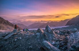 Hochtour vom Barrhorn zum Bishorn 4151m