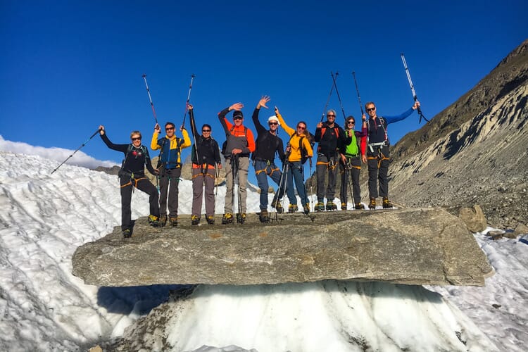 Gletschertrekking Monte-Rosa-Hütte