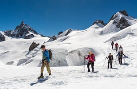 Gletschertrekking im Mont Blanc Massiv