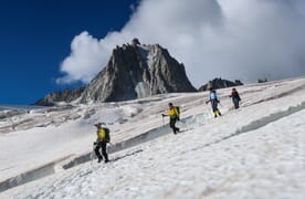 Gletschertrekking um den Mont Blanc