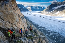 Gletschertrekking vom Jungfraujoch zur Alpe Devero