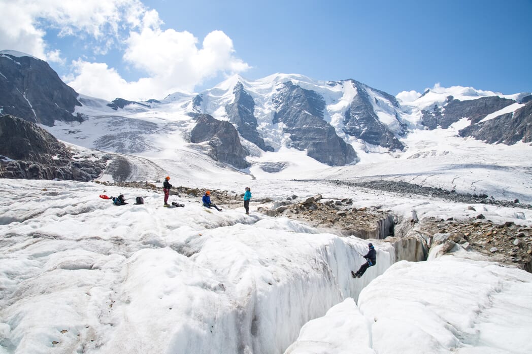 Grundkurs Bergsteigen mit Hotelkomfort im Engadin