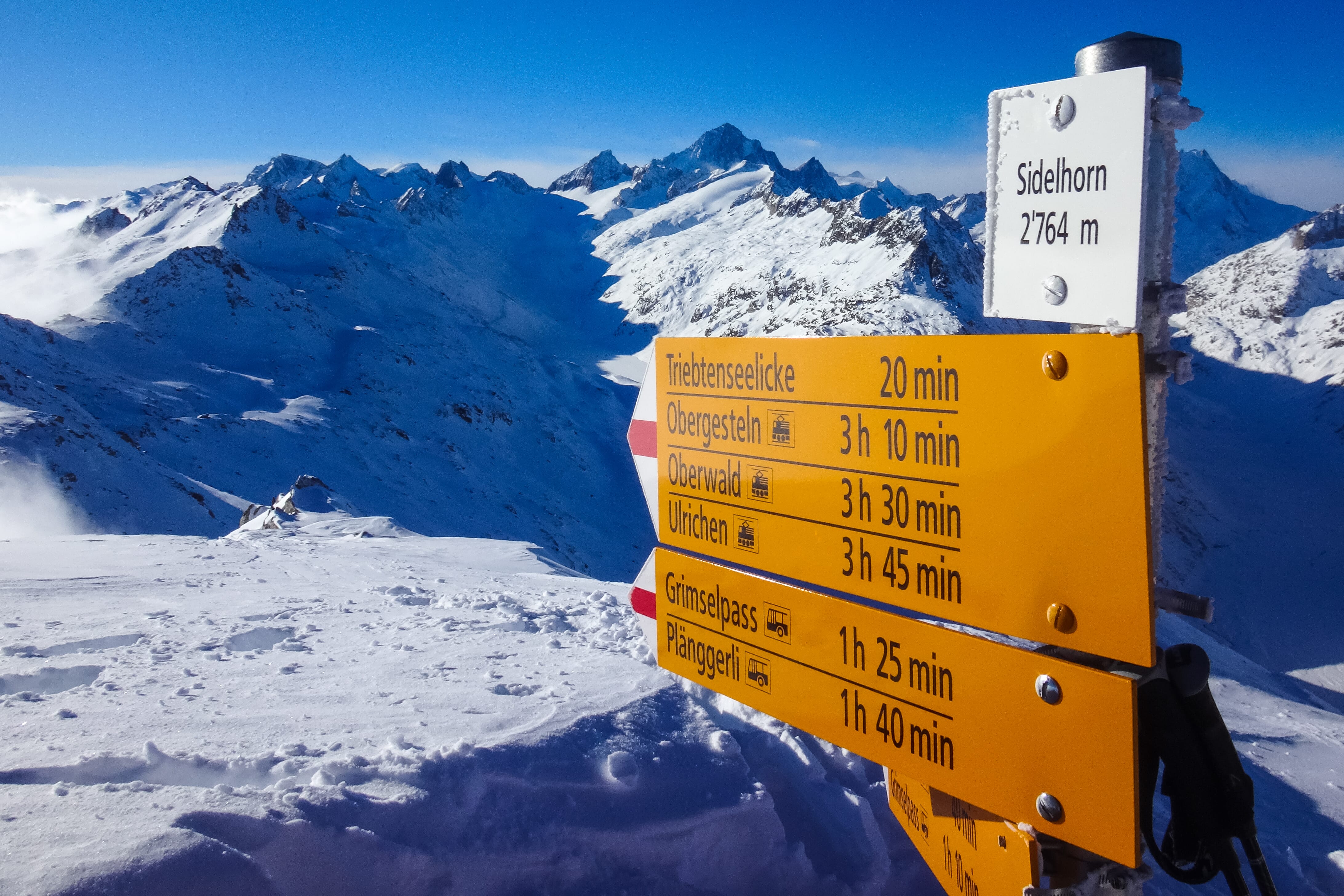 Sidelhorn Berg Skitour Wanderung Grimselpass Bern Wallis Schweiz