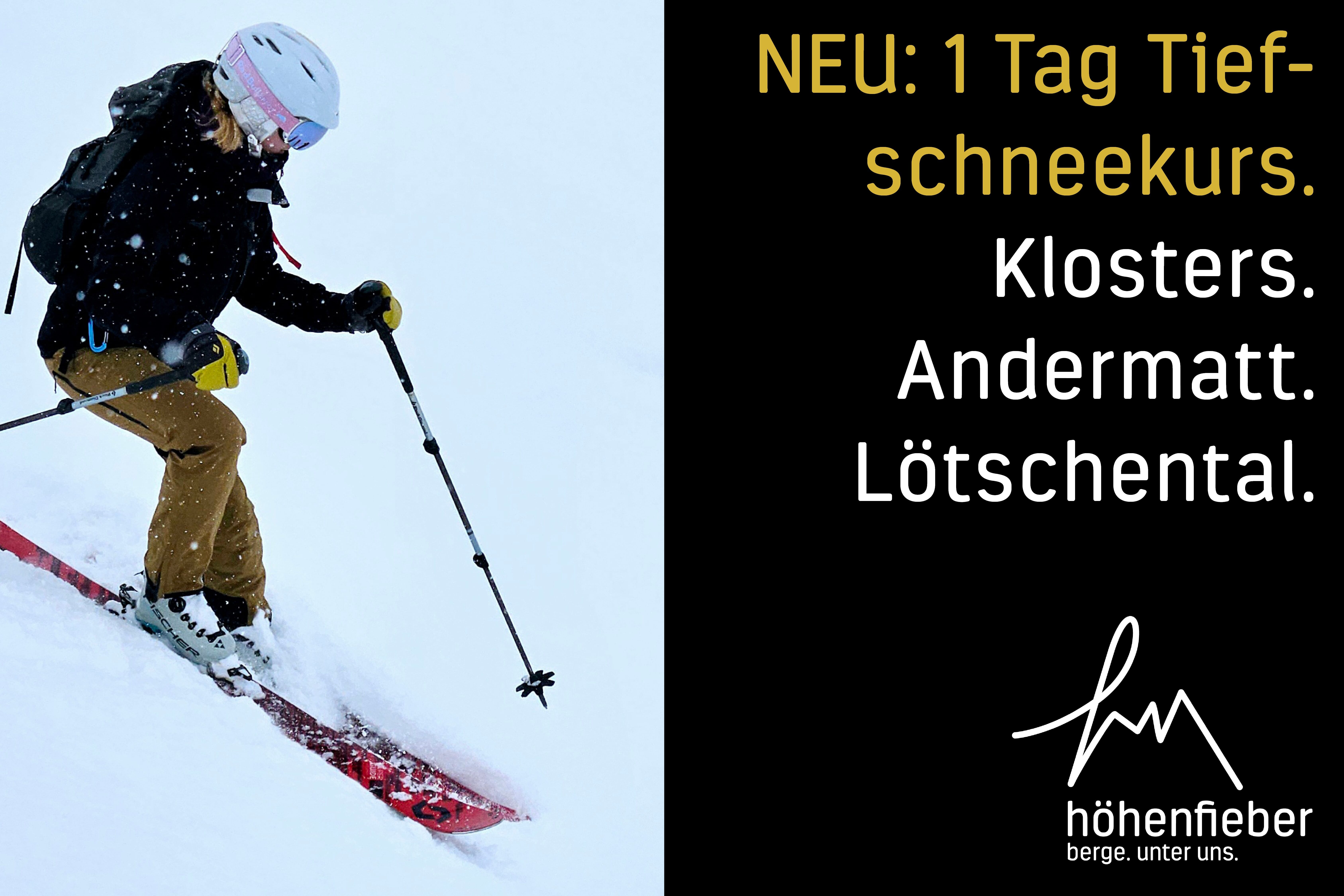 NEU: 1-Tageskurse Skitechnik Tiefschneefahren