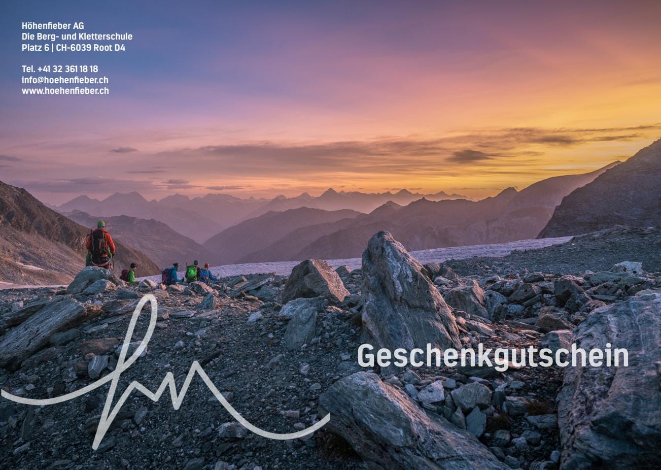 Geschenkgutschein: Bergerlebnisse schenken!