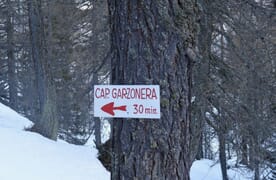 Schneeschuhtour Rifugio Garzonera - Pizzetto 2277m