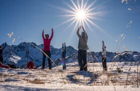 Schneeschuhtouren und Yoga im Münstertal