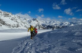 Schneeschuhtour von der Alpe Devero ins Binntal