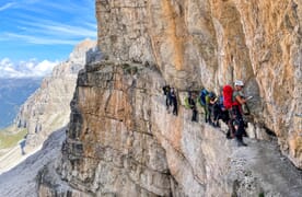 Klettersteigdurchquerung Brenta - Dolomiten
