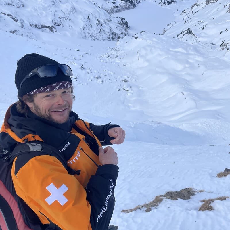 Julian Merz, Pistenpatrouilleur in Engelberg