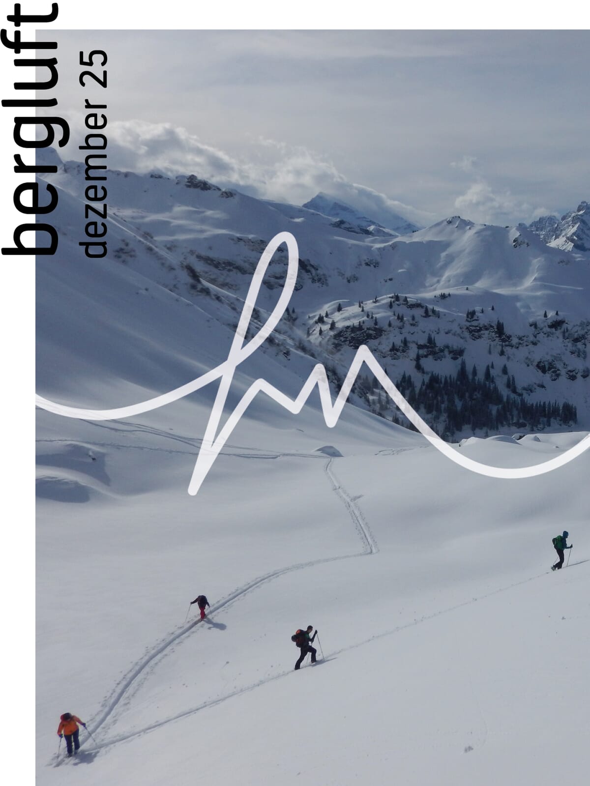 Skitouren Grundkurs: Eine Gruppe Tourengänger ist am Gipfel angekommen