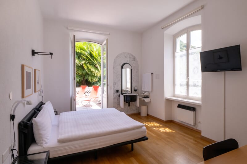 Rustikal-modernes 2er-Zimmer im Albergo Centovalli